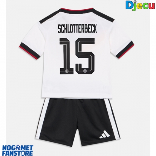 Njemačka Nico Schlotterbeck #15 Domaci Dres za djecu SP 2026 Kratak Rukav (+ Kratke hlače)